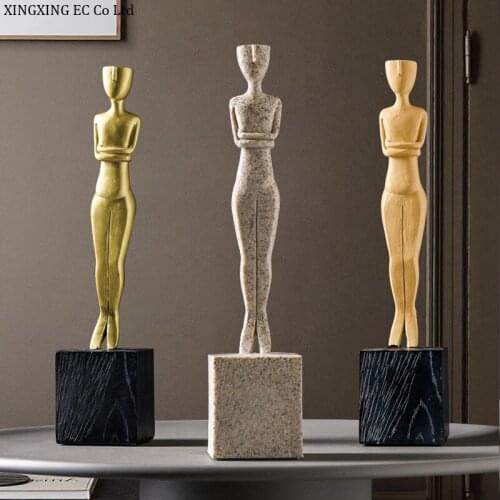 Nordic Simple and Creative Oscar Statuette Abstract Figure Decoration Porch Wine Cabinet Crafts Home Decoration Accessories