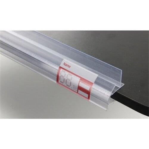 LED Shelf talker PVC Price Tag Label banner holder Display rail cover cosmetics Shelf label holder strip pvc data strip