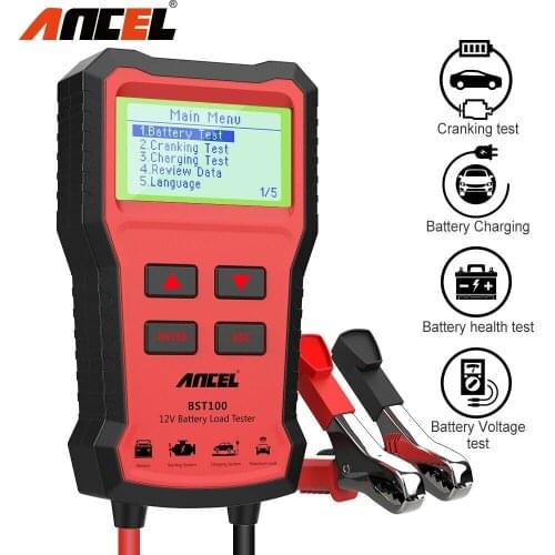 Ancel BST100 12V Car Battery Tester 12V 100-2000CCA Battery Tester Tool Car Battery Analyzer Ancel BST100
