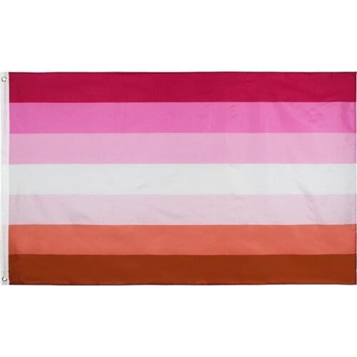 90x150 cm LGBT Rainbow Lipstick Lesbian Pride Flag