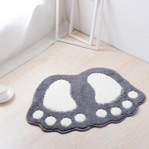 NHBR Big Feet Shape Bathroom Rug Non-Slip Carpet,Doormat Floor Mat Absorbent Mats Bedroom Living Room Kitchen Pad