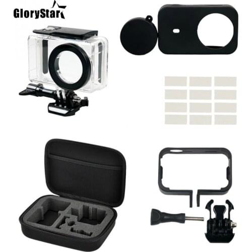 GloryStar Small Camera Protection Set For Xiaomi Mi Camera Waterproof Housing Case Protection Frame Camera Storage Carrying Bag