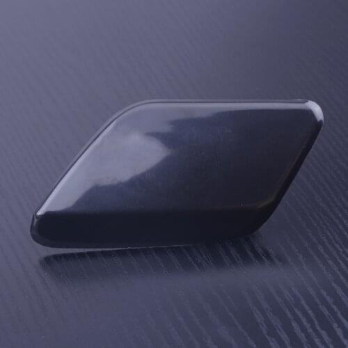 CITALL Black Car Front Left Bumper Headlight Washer Jet Cover Cap Fit For Volvo S60 2011 2012 2013 Accessories