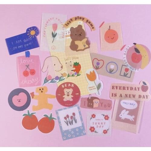 50pcs Sunny day series washi sticker DIY scrapbooking phone journal week album diary happy planner decorative stickers