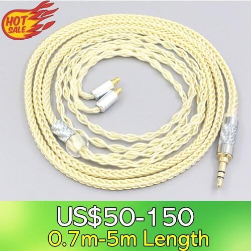 LN007641 8 Core Gold Plated + Palladium Silver OCC Alloy Cable For Sennheiser IE400 IE500 Pro Earphone Headset
