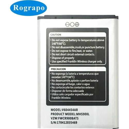 New 3.8V 2100mAh V604454AR Replacement Battery For Franklin Wireless MHS900 Accumulator Batterie