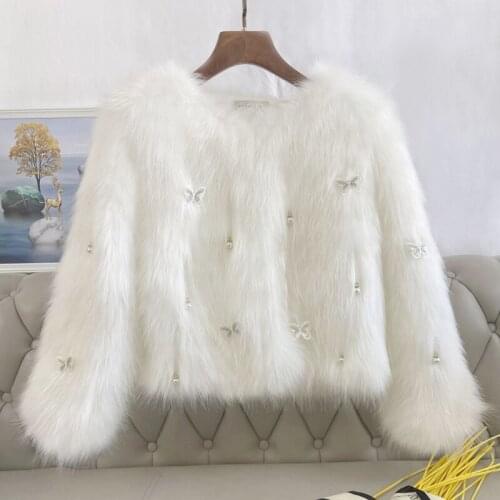 Pengpious Artificial Fur Coats