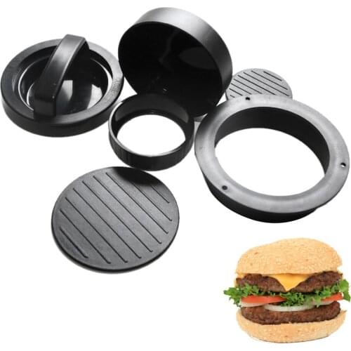 ABS Hamburger Press Hamburger Maker Round Shape Non-Stick Chef Cutlets Hamburger Meat Beef Grill Burger Mold Patty Maker