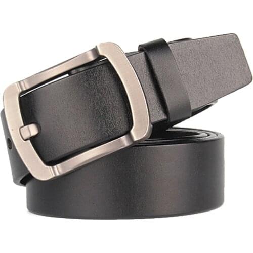 Vintage Cowboy Mens Belts Genuine Leather Designer High Quality Pin Buckle Strap Male Cow Leather Man Belt For Jeans Waistband
