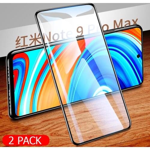 2PCS note9s full cover tempered glass for xiaomi redmi note 9s 9 s glass screen protector for redmi note 9 pro max cover film 9h