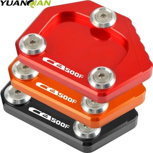 CB 500F Motorcycle Accessories Motorcycle Side Stand Pad Enlargement Plate Kickstand For HONDA CBR500R CB500F CB500X 2013 2014