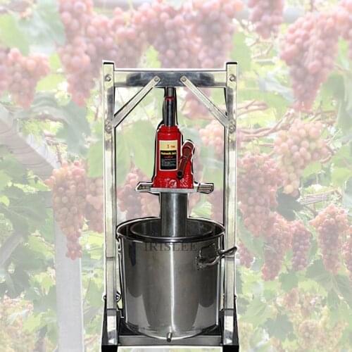 36L Capacity Commercial Fruit Juice Cold Press Juicing Machine Stainless Steel With 2T Jack Manual Grape Pulp Juicer Machine