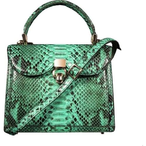 Huilong New python skin f spring 2021 fashion Female bag handbag fashion leisure women bag snake skin women handbag