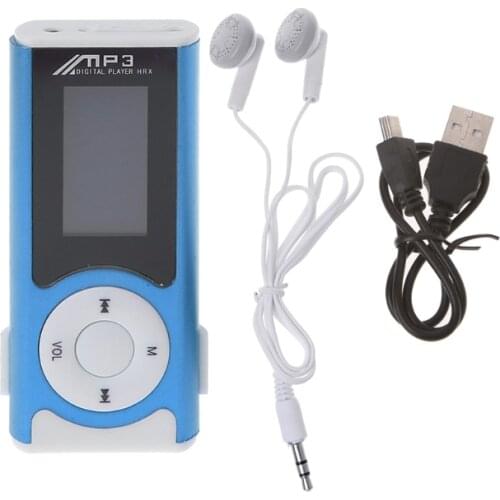 New Mini USB Aluminum LCD Screen 32GB TF Card Clip Design Digital Music MP3 Player