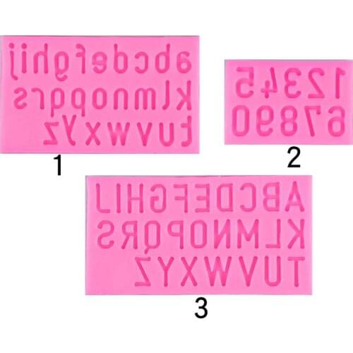 Number Letter Silicone Mold Fondant Chocolate Mold Cake Decorating Tool Cupcake Candy Chocolate Molds