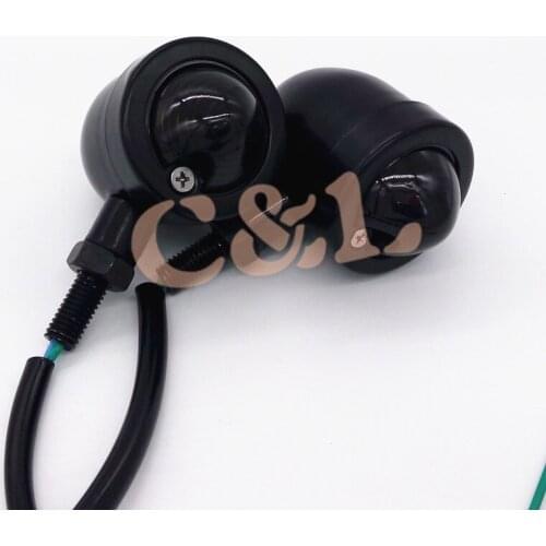 Universal 2X Black With Smoke Lens Bullet Heavy Motorcycle Turn Signals Bulb Indicators Blinkers Lights