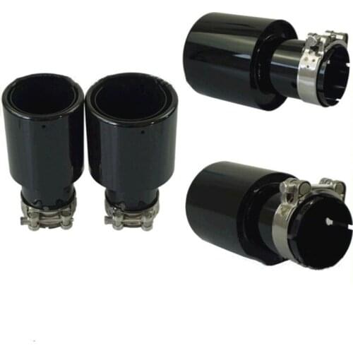 Universal Car Auto Exhaust Muffler Tip Stainless Steel Pipe Chrome Trim Modified Car Rear Tail Throat Liner Accessories