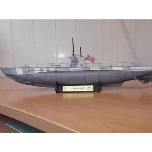 1:100 Scale Germany U-141 U-boot type IID DIY Handcraft PAPER MODEL KIT Puzzles Handmade Toy DIY