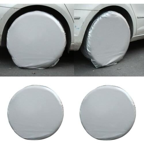 4PCS tire outer cover car spare tire outer skin storage bag tote bag polyester tire for Cars Wheel Protection Covers 4 Season