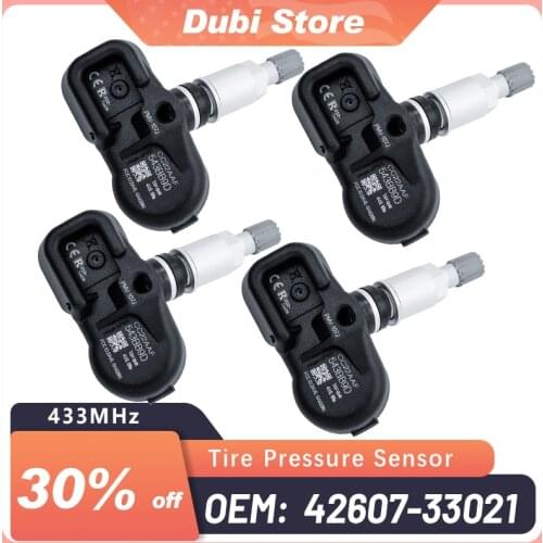 4Pcs OEM 42607-33021TPMS TIRE PRESSURE MONITORING SENSOR FOR Lexus CT200h ES350 GS300 GS350 GS430 GS450h GS460 GX470 GX460 IS F