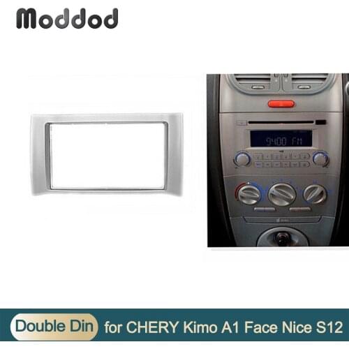 For CHERY Kimo (A1) 2007+ / J1 (A1) 2009+ Double Din Fascia Car Radio Fit Installation Trim Facia Face Plate Panel DVD Frame