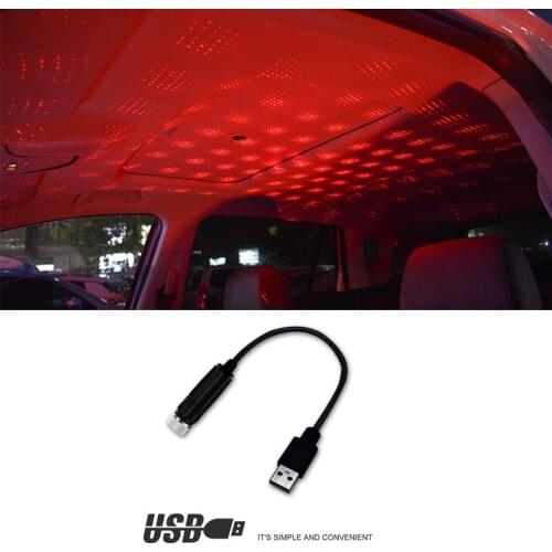Car usb car star sky dome light modified interior projection lamp atmosphere car light decoration accessories