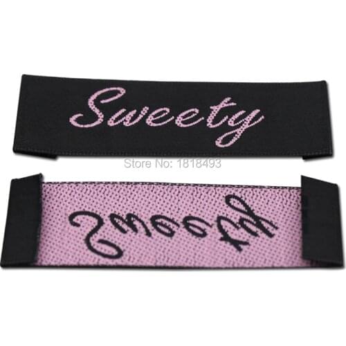 Free Shipping Customized garment satin labels/clothing woven labels/logo/garment tags/brand name printing 1000 pcs a lot