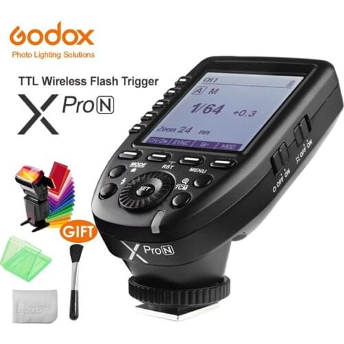 Godox Xpro-N i-TTL II 2.4G Wireless Trigger High Speed Sync 1/8000s X system with LCD Screen Transmitter For Nikon DSLR