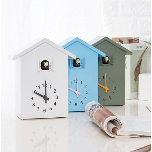 Cuckoo Clock Wall Clock- Movement Chalet-Style , Minimalist Modern Design