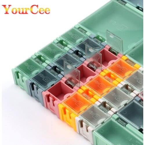 Mini Storage Box SMD SMT IC Electronic Component Container Box Case Diy Practical for Small Component Jewelry Tool Box Bead Pill