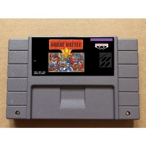Great Battle V Action Video Games USA-NTSC Formate 16 Bit 46 Pins