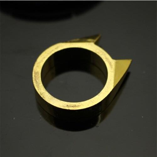 1PC Brass Sharp Men Women Self-Defense Equipment Personalized Self-Processing Ring Custom Brass Ring EDC Outdoor Pocket Tool