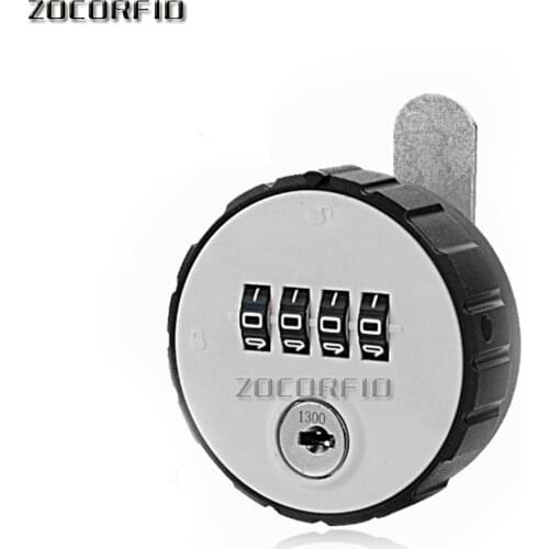 Circular mechanical tongue lock locker lock office furniture lock filing cabinet drawer lock key double password lock