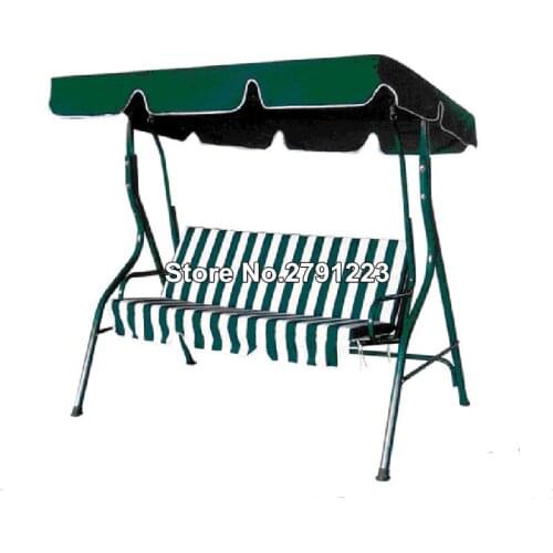 Summer Waterproof Top Cover Canopy Replacement for Garden Courtyard Ourdoor 3-Seat Swing Chair Hammock Canopy