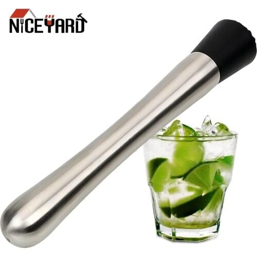 NICEYARD Metal Masher Bartender Tools Barware Stainless Steel Swizzle Stick Wine Tools