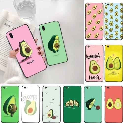 Cute cartoon avocado Phone Case For Vivo Y91c Y17 Y51 Y67 Y55 Y7s Y81S Y19 V17 vivos5