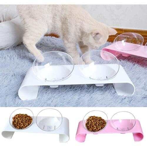 Pet Bowl Creative Multipurpose Double-bowl Dog Food Bowl Cat Feeder Bowl