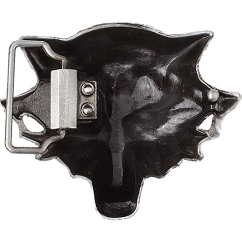 Cool Fashion Western Cowboy Rodeo 3D Wolf Head Belt Buckle For Men Boys Fashion Jeans Accessories for belt