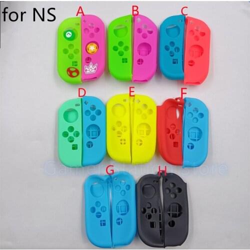 1set Soft Silicone Rubber Skin Case Cover for Nintend Switch NS Joy Con Controller for NS Joycon Protective Anti-slip Cases