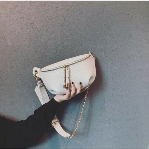 2021 New Fashion Women PU Casual Travel Waist Pack Sports Shoulder Bag