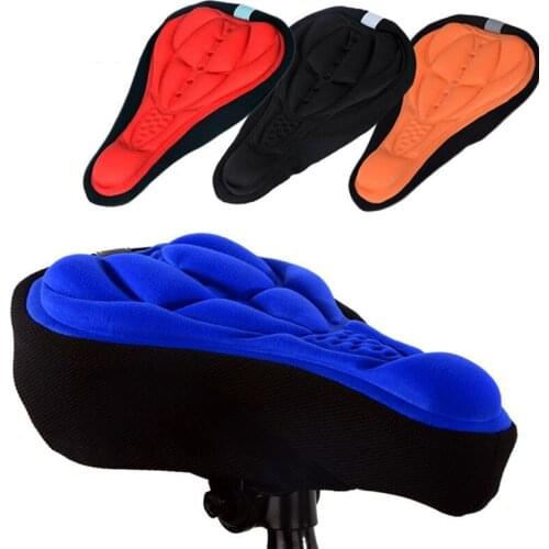 New Mountain Bike Saddle Breathable Cushion Cover Road Bike Thick Soft Cycling Seat Mat 3D Silicone Sponge Bicycle Saddle Seats