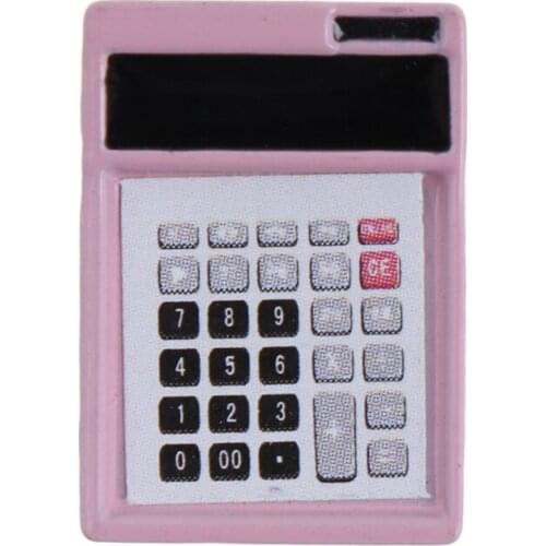 2PCS 1:12 Dollhouse Miniature Mini Cute Calculator Model Doll Accessories Toy For Collectible Gift