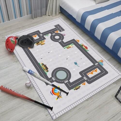 New Fashion Baby Play Mat Kids Flannel Safety Mat Carpet Games Play Puzzles Baby Soft Toys Rug Childrens Floor Carpets For