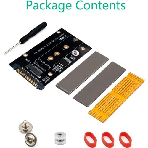 Upgrade Version M.2 NGFF key M SSD to SFF-8639 U.2 Adapter With Heatsink
