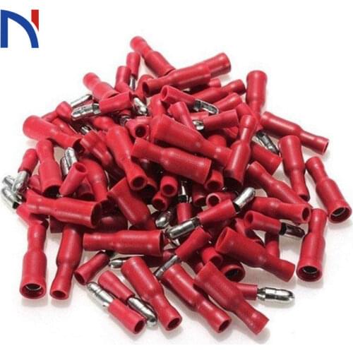 Male-female Insulated Crimp Bullet Plug Connectors Female Male Spade Insulated Electrical Crimp Terminal Connectors Wiring Plug