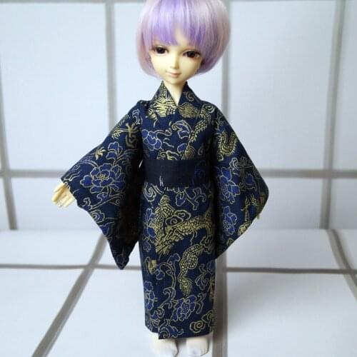 OOAK Japan Style Kimono Dress Outfits Clothing Dragon For 1/6 11" Tall BJD YOSD DK DZ AOD DD Doll Free Shipping