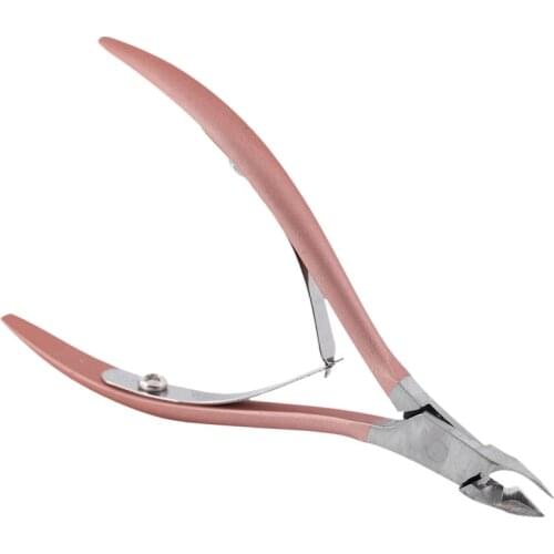 Nail Cuticle Pusher Tweezer Cutter Nipper Clipper Dead Skin Remover Manicure Art Grooming Tool Beauty Nail Pliers Pink