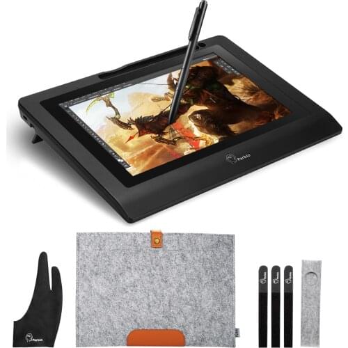 Drawing Tablet Parblo Coast 10 Graphic Tablet 10" Screen with Battery-free Pen Support Win Mac+ Anti-fouling Glove as Gift