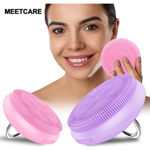 Silicone Face Cleansing Brush Skin Care Electric Face Cleanser Massage Brush for Household Healthy Care Face Supplies