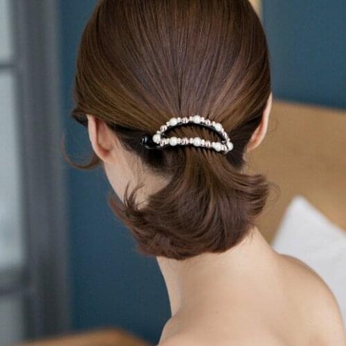 Fashion vintage pearl rhinestone hairclips hairgrips barrettes headwear hair grips accessories
